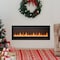Edendirect 42 in. Wall Mount Electric Fireplace in Black, Sleep Mode, Remote, Adjustable Flame Color and Speed ZR-ZHUMI-BL-Q01-42IN-BK - alternate 7