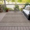 Homeroots 8' X 10' Brown And Ivory Chevron Washable Indoor Outdoor Area Rug 612247 - alternate 4