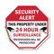 Signmission Security Alert This Property Under, 10 Inch X 10 Inch, Vinyl Decal OC-D-10-1 - alternate 1