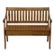 Homeroots 42in Dark Brown Solid Wood Storage Bench With Flip Top 733250 - alternate 1
