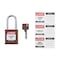 Brady Velocity Lockout Padlocks Nylon 1.5in Shackle Clearance KD Brown SDPL-BRN-38ST-KD - alternate 2
