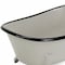 Homeroots 3" Gray Cast Iron Hand Painted Decorative Tub Tabletop Sculpture 399647 - alternate 3