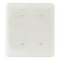 Titan3 Technology White Smooth 2-Gang Blank/Blank Princess Metal Wall Plate, 10PK TPMSPW-BB - alternate 1