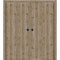 Sartodoors Sliding Closet Double Bi-fold Doors 72 x 84 inches, BASIC 3001 Caramel Oak, Sturdy Tracks Moldings BASIC3001DBF-NATUR-72x84 (4* 18x84) - alternate 1