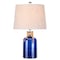 Jonathan Y Azure 23.5" Glass Bottle LED Table Lamp, Cobalt/Natural JYL1004A - alternate 1
