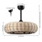Jonathan Y Cassidy 23" 6-Light Modern Bohemian 6-Speed Metal/Rattan Mobile-App/Remote-Controlled Height-Adjusta JYL9728B - alternate 4