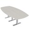 Skutchi Designs Arc Boat Conference Table With Power, 48 in W, 96 in L HAR-ABOT-48X96-T-K458-NA - alternate 1