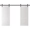 Sartodoors Double Barn Door 72 x 80 inches, BASIC 9772 White, 13FT Rail Track Set, Solid Panel Interior Door BASIC9772DB-B-SKIN-72 - alternate 1