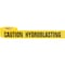 Ironwear 3in x 1000' Barricade Tape, Caution Hydroblasting, 2.5 Mil Thick, Yellow 1100-05 - alternate 2