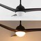 Jonathan Y Sully 52" 1-Light Contemporary Industrial Iron/Plastic Mobile-App/Remote-Controlled 6-Speed Propelle JYL9717C - alternate 4