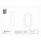 Nvent Hoffman 1/4 Turn Latch Electrical Enclosures, 9.06 in H, 6.10 in D, 18 in W, 12, 3, 4, Steel LHC234616 - alternate 2