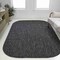 Jonathan Y Miles Modern Minimalist Radius Corner Solid Dark Gray 4 ft. x 6 ft. Indoor/Outdoor Shaped Area Rug SHP100A-4 - alternate 3