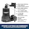 Superior 1/2HP SumpPump, ReinforcedFiberglass Thermoplastic, Submersible, w/ Piggy-Back Vertical Float Switch 92572 - alternate 3