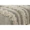 Homeroots 47in Cream Textural Boho Stripe Black Leg Upholstered Bench 483748 - alternate 3