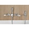Kingston Brass Two-Handle Wall Mount Bridge Kitchen Faucet with Brass Sprayer, Polished Chrome KS2441PLBS - alternate 4