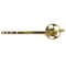 Kingston Brass Front Mount Toilet Tank Lever with Knurled Handle, Brushed Brass KTRKX7 - alternate 1