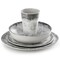 Gibson Elite Organic Decal 16 Piece Melamine Dinnerware Set in Gray 750123583M - alternate 5