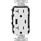 Leviton 20A White 2-Port USB Charging Outlet with 5-20R Tamper Resistant Duplex Outlet 002-T5833-00W - alternate 1