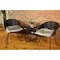 Homeroots Set of Two 17" Ivory and Brown Faux Fur Dining Chair Pads 476613 - alternate 3