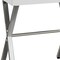 Homeroots 22" Silver And White Wood And Metal End Table With Drawer 333130 - alternate 2