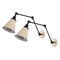 Jonathan Y Rover 7" Classic Industrial Metal Adjustable Arm LED Wall Sconce, Almond/Black, 2PK JYL7462F-SET2 - alternate 3