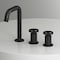 Vigo Cass Two Handle Three-Hole Widespread Bathroom Faucet in Matte Black VG01301MB - alternate 3