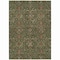 Homeroots 9' X 12' Emerald Brown And Red Floral Washable Indoor Outdoor Area Rug 604593 - alternate 4