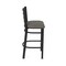 Holland Bar Stool Co 30" Stationary Bar Stool, Black Wrinkle, Graph Chalice Seat 40030BW019 - alternate 2
