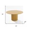 Homeroots 60" Brown Solid Wood Pedestal Base Round Top Dining Table 720980 - alternate 3