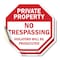 Signmission Private Property No Trespassing Vio, 4 inch X 4 inch, Vinyl Decal, 2PK OC-D-2PACK-4-94 - alternate 1