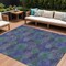 Homeroots 8' X 10' Purple Lavender And Green Polka Dot Washable Indoor Outdoor Area Rug 614698 - alternate 1