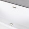 Kingston Brass 63" Acrylic Oval Double Ended Freestanding Tub with Drain, Glossy White/Polished Nickel VT7DE633023C426 - alternate 2