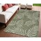 Homeroots 4' X 6' Ivory And Green Palm Leaf Indoor Outdoor Area Rug 552521 - alternate 3