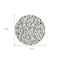 Homeroots 8' Ivory And Black Round Geometric Washable Indoor Outdoor Area Rug 599204 - alternate 2