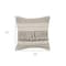 Homeroots Set of Two Beige Striped Cotton Throw Pillow With Fringe, 2PK 554567 - alternate 4