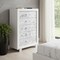 Homeroots Modern White Chest With 5 Faux Marble Detailed Front Drawer. 384038 - alternate 5