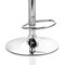 Elama Faux Leather Tufted Bar Stool in White with Chrome Base and Adjustable Height ELM-749-WHT - alternate 3