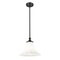 Z-Lite Fleur Matte Black 1 Light Pendant 1958P12-MB - alternate 3