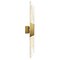 Cwi Lighting Petra Integrated LED 36in Brass Vanity Light with Handcrafted Glass 1723W36-2-624 - alternate 3