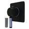 Kingston Brass Single-Handle Three-Way Diverter Valve with Square Trim Kit, Matte Black KS3040KPS - alternate 1