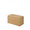 Homeroots 17in Yellow and Brown Upholstered Faux Leather Bench with Flip top 469430 - alternate 4