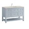 James Martin Vanities Breckenridge 48" Single Vanity, Serenity Blue, w/ 3 CM Siberian Silestone Top 330-V48-SRB-3SFR - alternate 5