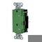 Hubbell Wiring Device-Kellems Straight Blade Receptacle, 5-20R, 20 A, 125V AC, 2 Pole, 3 Wire, Surface Mount, Grounded DR20STGNTR - alternate 2