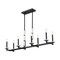Z-Lite Kaden 8-Light Linear Chandelier, 12 in W, Matte Black 3045-8L-MB - alternate 1