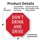 Signmission Don't Drink and Drive, 6 Inch X 6 Inch, Plastic Sign OC-P-6-79 - alternate 4