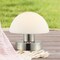 Jonathan Y Zoe 5.75" Modern Minimalist Iron Rechargeable Integrated Portable LED Table Lamp, Nickel/White JYL7113B - alternate 4