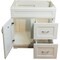 Craftmark Shaker Retreat Wht 30'' Wx34'' Hx21''D Vanity Base without Top 1 Door/2 Drawer SR3021D - alternate 3