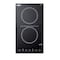 Summit 12in Wide 115V 2-Burner Radiant Cooktop CR2B15T1B - alternate 1