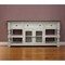 Homeroots 70" Ivory Solid Wood Open shelving Distressed TV Stand 528760 - alternate 1