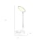 Homeroots 22" White Metal And Plastic Adjustable Portable Desk Lamp LED With Phone Clamp 571736 - alternate 3